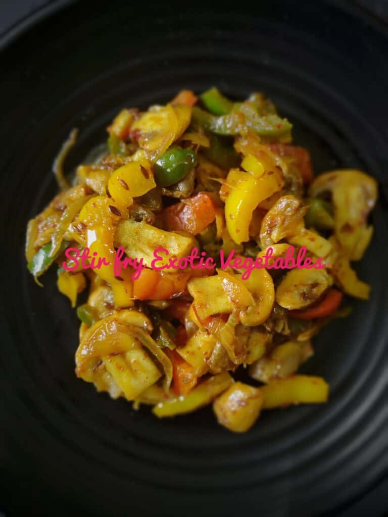 Stir Fry Exotic Vegetables | SpicenSweet