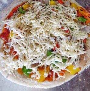 Homemade Chilli Mushroom Pizza