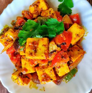 Quick Paneer ki Sabzi/ Cottage cheese side-dish