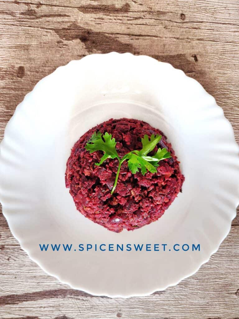 Beetroot sabzi recipe