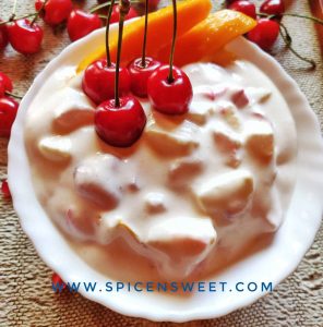 Fruit Cream/creamy fruit salad recipe