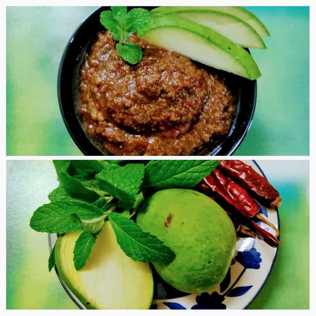 Raw mango chutney