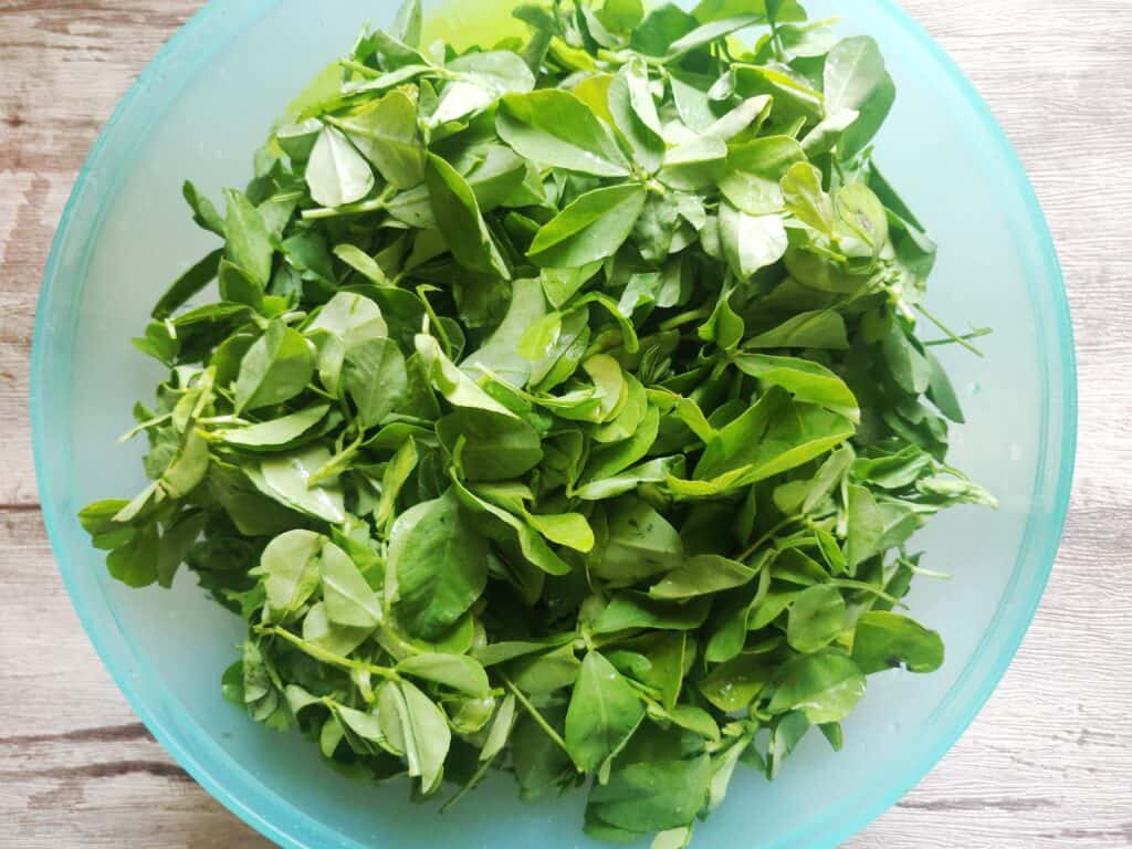 fenugreek leaves