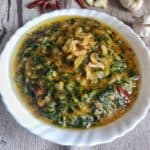 Lasuni Methi/ Garlic and Fenugreek leaves curry